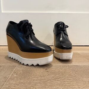 Stella McCartney Black and Tan Platforms